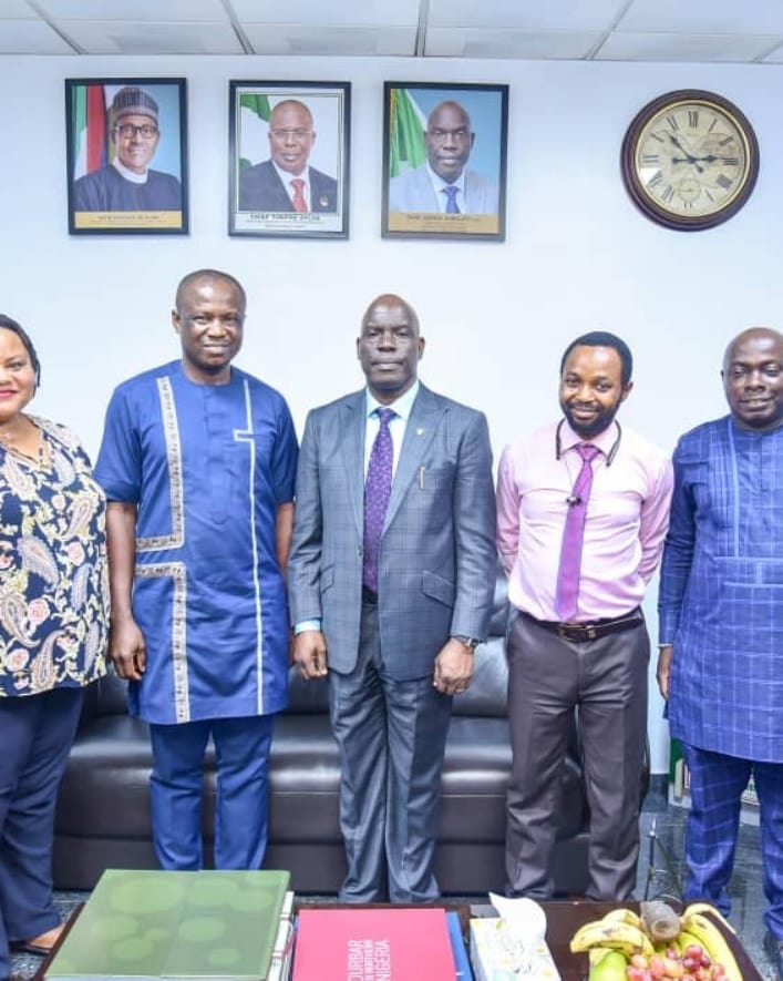 PHOTO NEWS: NIGERIAN CIVIL SOCIETY LEADS DELEGATION TO THE COMMISSION CHIEF EXECUTIVE NUPRC 1st DECEMBER 2021