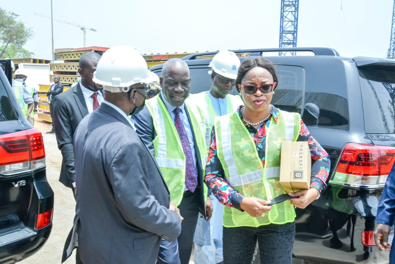 HONOURABLE MINISTER OF STATE PETROLEUM RESOURCES, CHIEF TIMIPRE SYLVA EMBARKS ON FACILTY TOUR OF NUPRC HEAD OFFICE BUILDING “THE BARREL” ABUJA