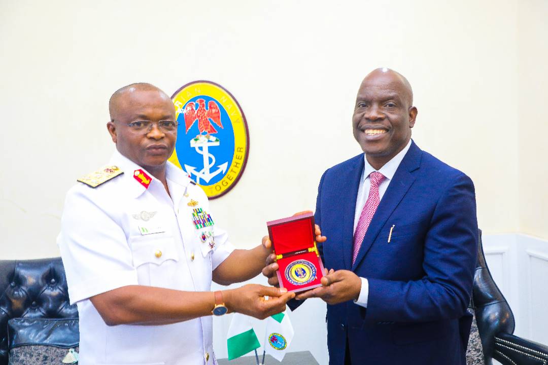 Photo News: Working visit of the Commission Chief Executive NUPRC, Engr Gbenga Komolafe FNSE to the Chief of Naval Staff, Vice Admiral Awwal Gambo at the Naval Headquarters, Abuja today.